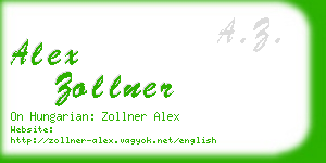 alex zollner business card